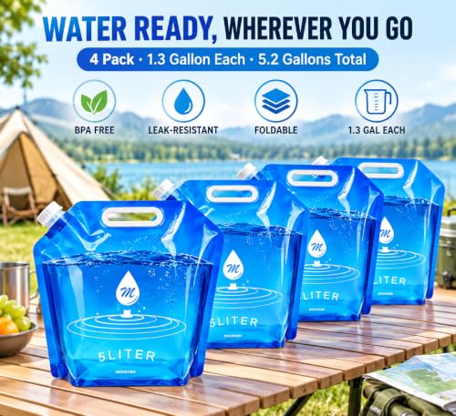 SOCATER Water Container Bags, 4 Packs BPA Free No-Leak - Image 3