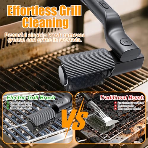 Electric Grill Brush, High Torque Rechargeable BBQ Grill Griddle - Image 5