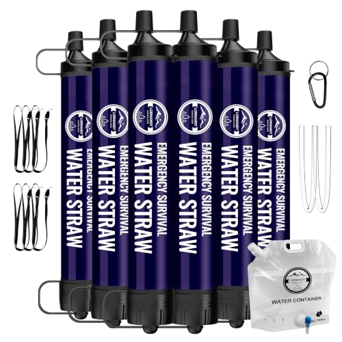 Water Filter Straw 6Packs,New Combo BPA-Free Portable 5L - Image 2