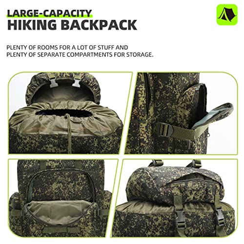 King'sGuard 100L Camping Hiking Backpack Molle Rucksack - Image 5