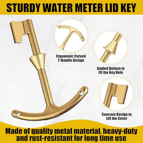 Water Meter Key 17 Inch Enforced Steel Wrench T-handle | Hand Tools - Image 6