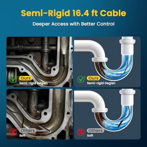 32.8-Foot Flexible Cable Endoscope Camera with Light - Image 7
