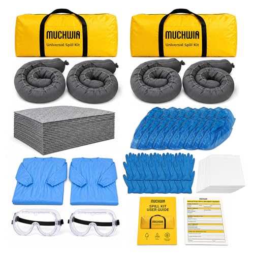 MUCHWIN 2-Pack Universal Spill Kit OSHA Approved & DOT Compliant - Image 2