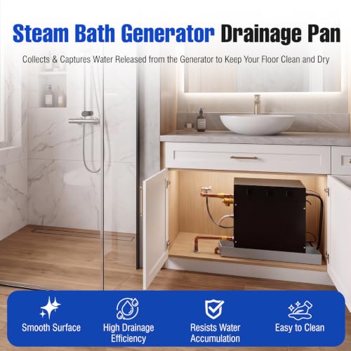 21 x 10 x 2 Inch Steam Generator Drain Pan for SteamSpa - Image 7