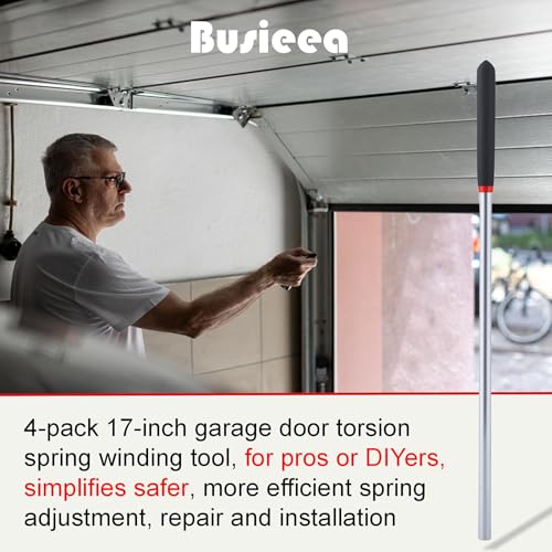 2 Pack 16 Inch Garage Winding Rods 0.5" Steel Torsion Spring - Image 7