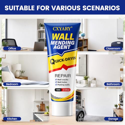 Drywall Repair Kit 3 Tubes,Spackle Wall Repair Paste Kit - Image 8