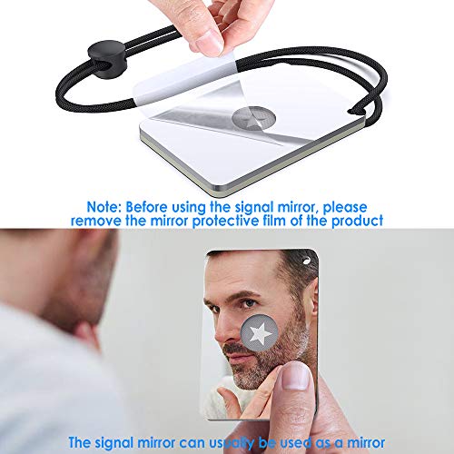 Outdoor SOS Reflective Signal Mirror Survival Tool | Travel Essentials - Image 5