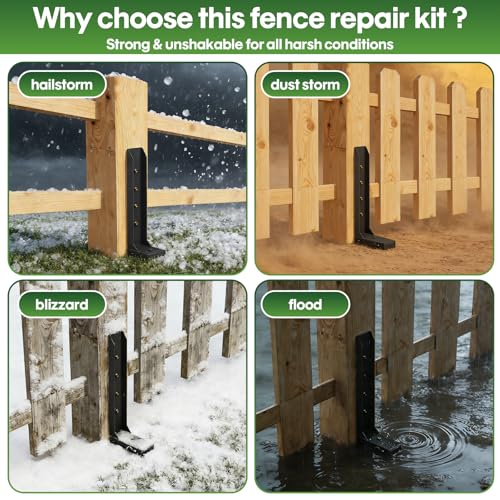 Fence Post Repair Kit 1 Pack, 8mm Double-Layer Post Anchor - Image 7
