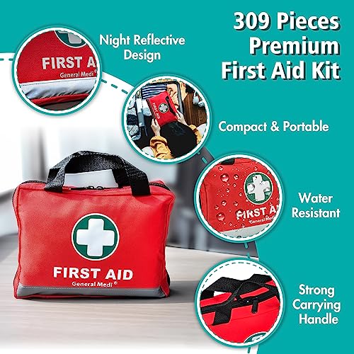 General Medi 309 Piece First Aid Kit - Emergency Kit - Image 6