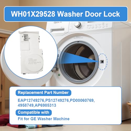 WH01X29528 Washer Door Lock Compatible with GE Front Load - Image 4