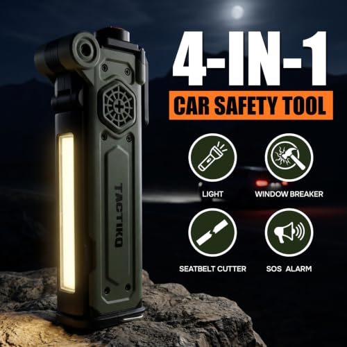 Tactiko 4-in-1 Car Safety Tool: Window Breaker, Seatbelt Cutter - Image 3