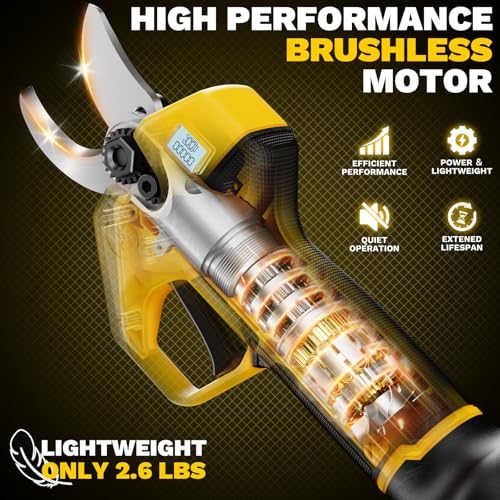 2-In-1 Electric Pruning Shears Set Compatible with Dewalt 20V - Image 3