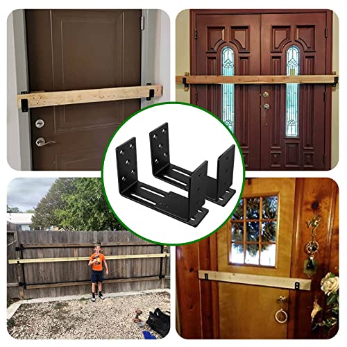 Adjustable Door Barricade Brackets, Heavy Duty Door Security - Image 6