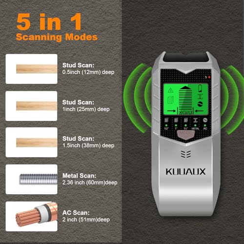 Stud Finder Wall Scanner, 5 in 1 Stud Detector with Smart - Image 4