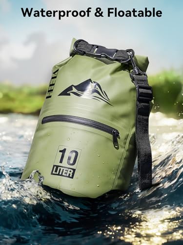HEETA Waterproof Dry Bag Backpack with Zippered Pocket - Image 4