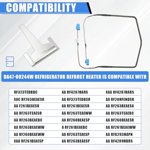 Refrigerator Defrost Heater DA47-00244W Replacement Part - Image 5