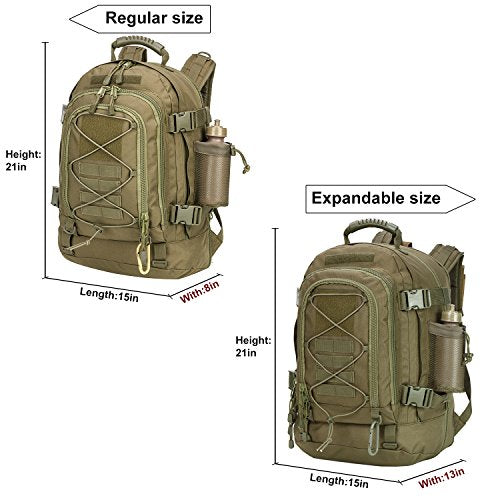 Large Tactical Backpack for Men, 64L Expandable Military - Image 4