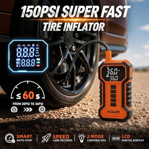 Jump Starter with Air Compressor Car Emergency Kit for Women, Men - Image 5
