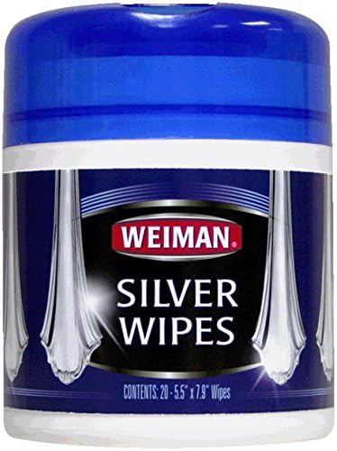 Weiman 20CT Silver Wipes (Pack of 4)