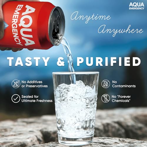 Aqua Emergency Drinking Canned Water- (24 Cans) 12 fl Oz - Image 7