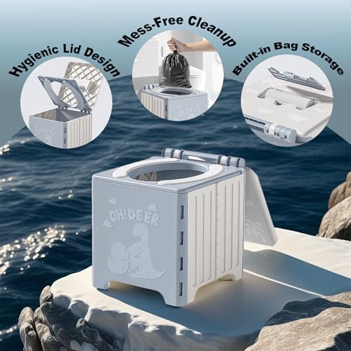 9.1" Foldable Travel Potty - Compact Collapsible Portable - Image 5