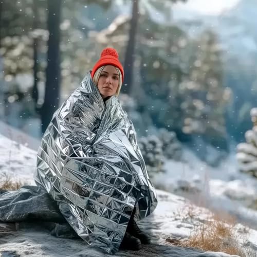 Altland 50 Pack of Emergency Blankets for Winter Survival - Image 6