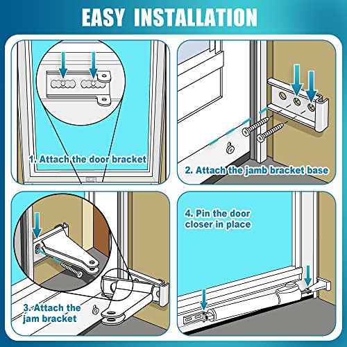 Dreyoo Storm Door Closer Kit Compatible with Andersen,Larson & - Image 6