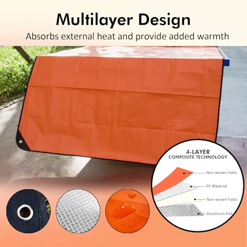 60"x82" Insulated Tarp Heavy Duty Emergency Blanket - Image 6
