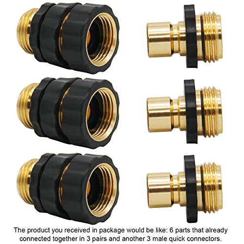 Triumpeek 3/4" Garden Hose Connector, 9 Pieces Garden Hose Quick - Image 4