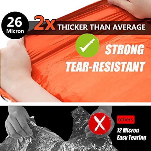 Frelaxy Emergency Blanket 2 Pack, Extra Thick Large Space - Image 5