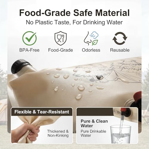 8-Pack 2.1 Gallon Collapsible Water Container, Portable - Image 5