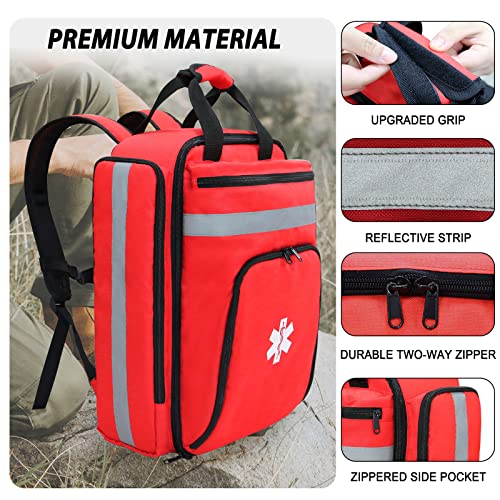 Emergency Medical Backpack,First Aid Bag Empty - Image 6