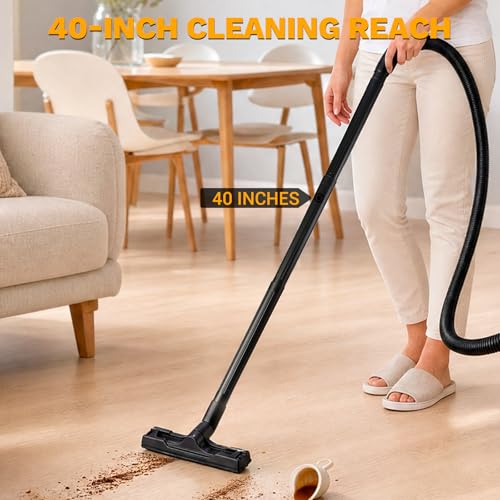 DEKOPRO Shop Vacuum Wet and Dry:4-Gallon 3 Peak HP | Travel Essentials - Image 3