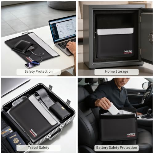 ENGPOW Fireproof Document Bag (13.5"x10.2") with Bonus Pouch - Image 5