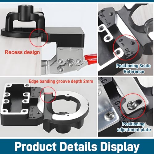 35 mm Concealed Hinge Jig with Quick Clamp | Hand Tools - Image 5