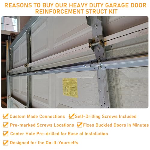 1 Set 9FT Garage Door Strut | 1.5mm 20 Gauge Steel | Comes in 2 - Image 4