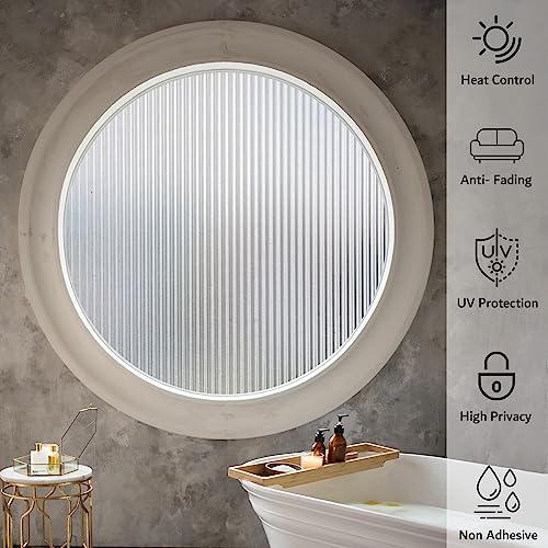1/2-Inch Reeded Glass Window Film, Frosted Reeds Window Film - Image 5