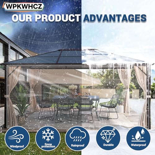 Clear Tarps Heavy Duty Waterproof 5x7 FT, 14Mil Thickened Vinyl - Image 3
