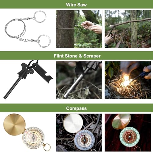 Survival kits 17 in 1, Emergency Survival Gear and Equipment - Image 4