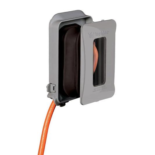 TayMac Expandable 1-Gang Weatherproof In-Use Cover, Gray - Image 1