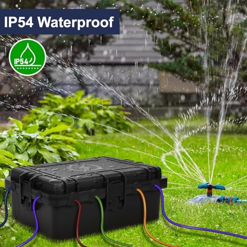 Large Outdoor Electrical Box IP54 Waterproof Black (12x9x5) - Image 3
