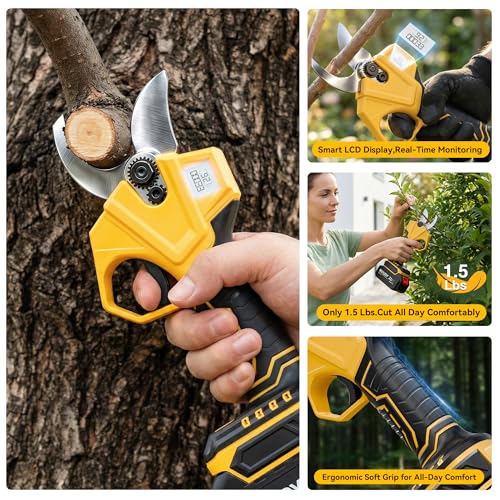 BUYJOY 2-in-1 Electric Pruning Shears & 6 Inch Mini Chainsaw - Image 6