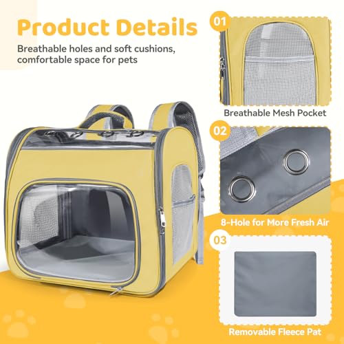 Airline Approved Cat Soft-Sided Carrier Backpack Up to 12 - Image 4