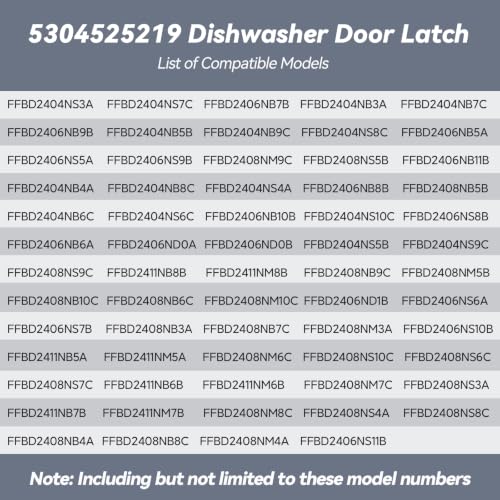 5304525219 Dishwasher Door Latch Assembly - Image 5