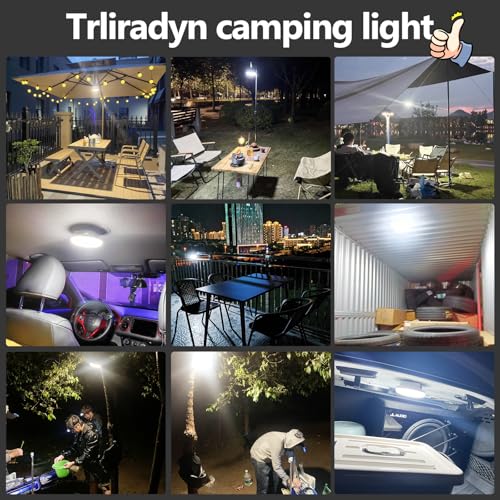 4000LM Rechargeable Camping Light with 30W 3 Color | Travel Essentials - Image 3