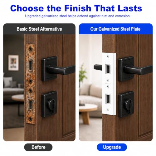 5-Piece Door Frame Reinforcement Kit, Anti Kick in Door Security - Image 4