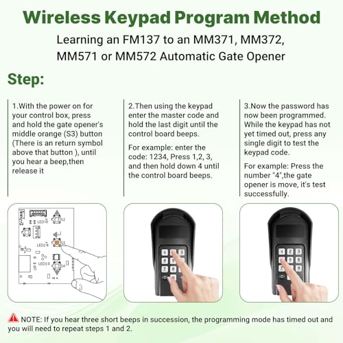FM137 Wireless Digital Keypad Replacement for Mighty Mule - Image 4
