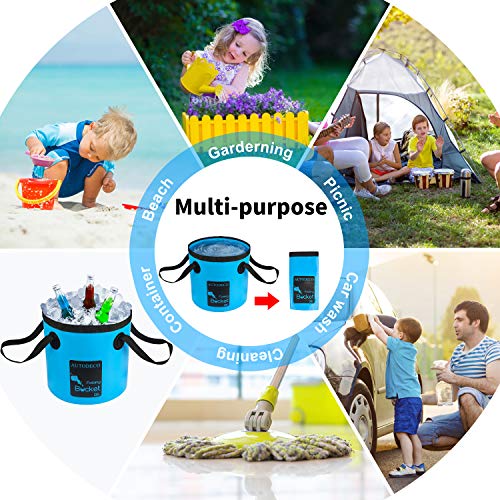Collapsible Bucket 5 Gallon Container Folding Water Bucket - Image 7
