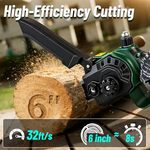 2-in-1 Pole Saws for Tree Trimming, Mini Chainsaw Cordless - Image 6