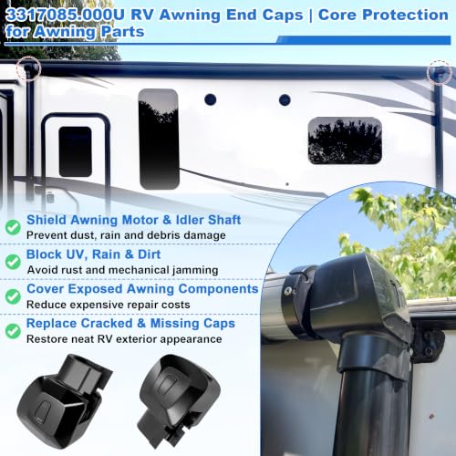 3317085.000U RV Awning Motor Cover Kit Replacement for Dometic - Image 4